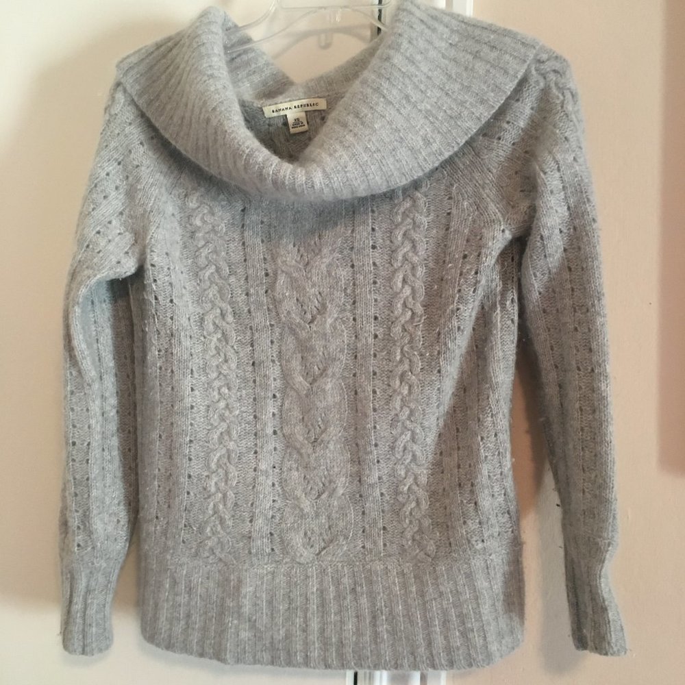 Banana Republic angora cowl sweater
